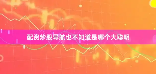 配资炒股导航也不知道是哪个大聪明